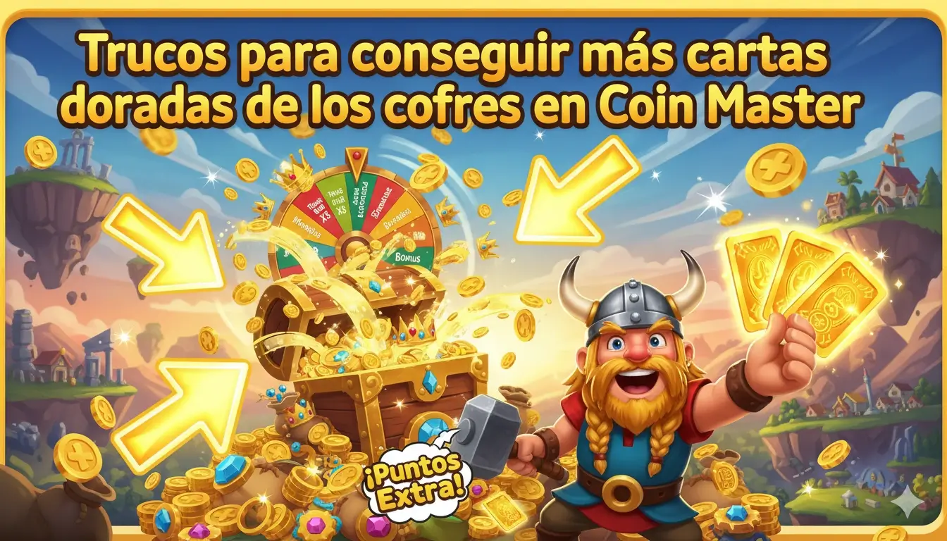 Trucos para conseguir cartas doradas en Coin Master