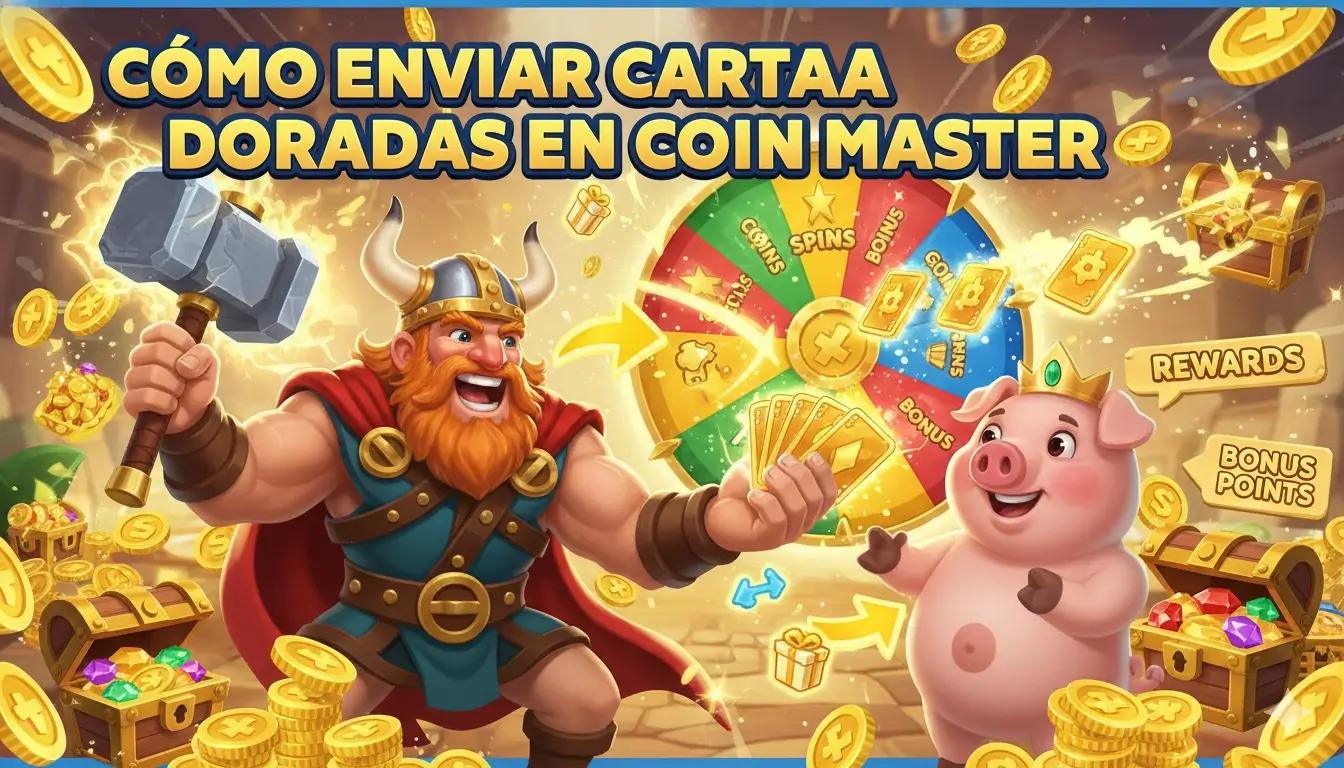 enviar cartas doradas en Coin Master