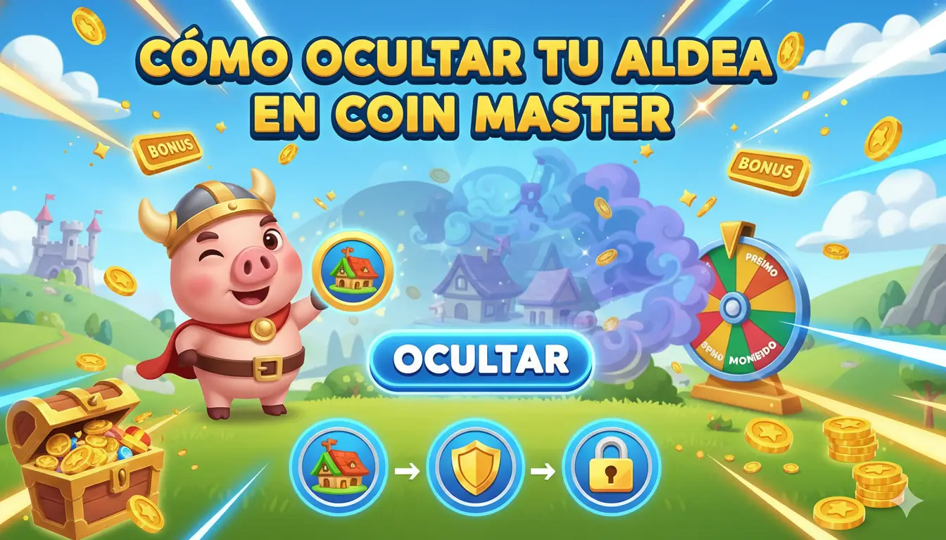 ocultar tu aldea en Coin Master