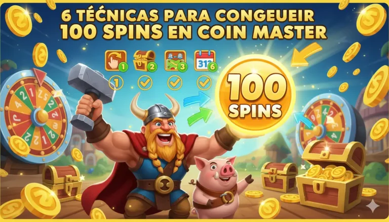 6 Técnicas para conseguir 100 Spins en Coin Master
