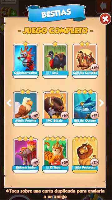 Completa-un-juego-de-cartas-y-consigue-100-giros-en-Coin-Master