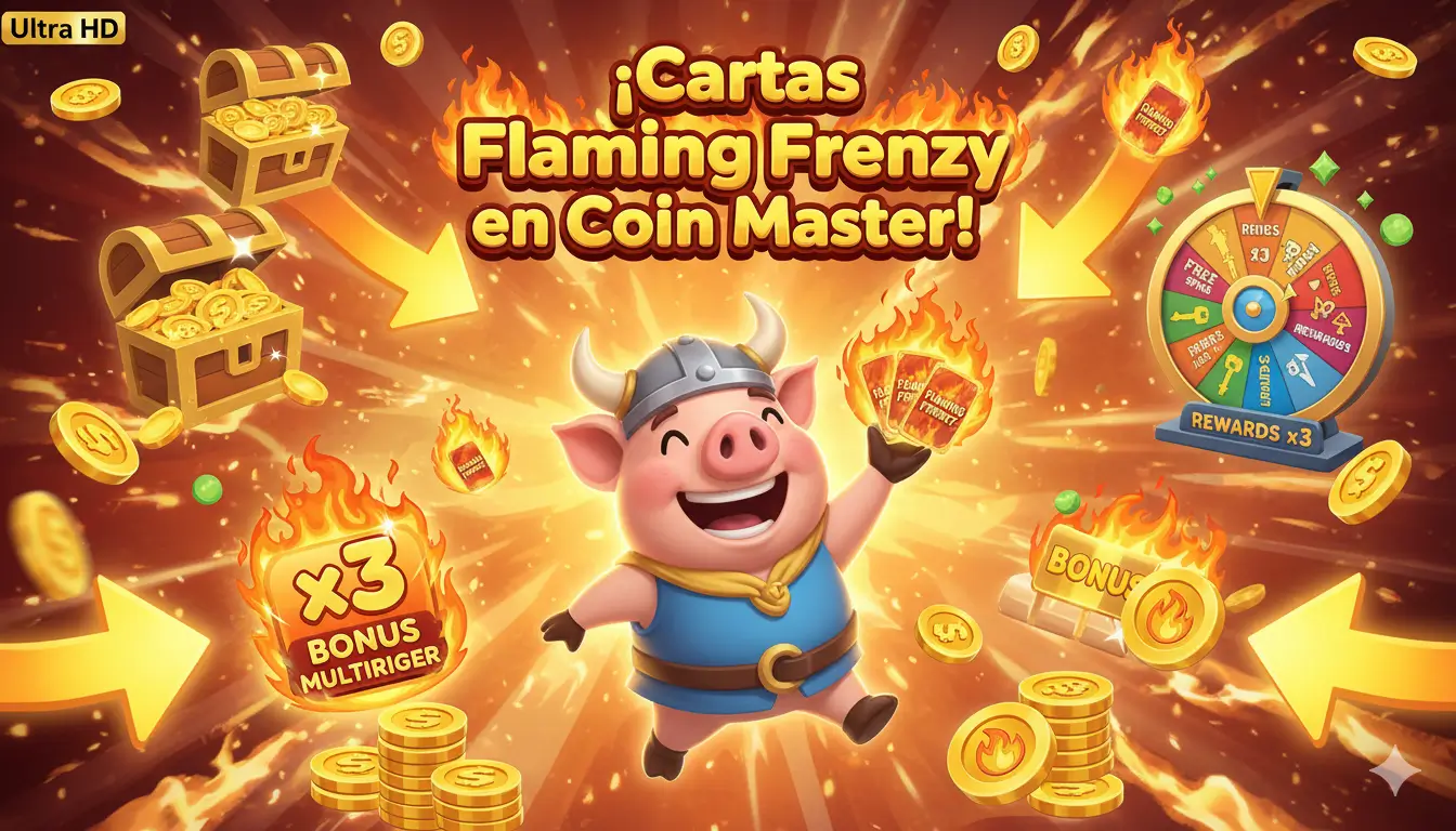 Cartas Flaming Frenzy en Coin Master