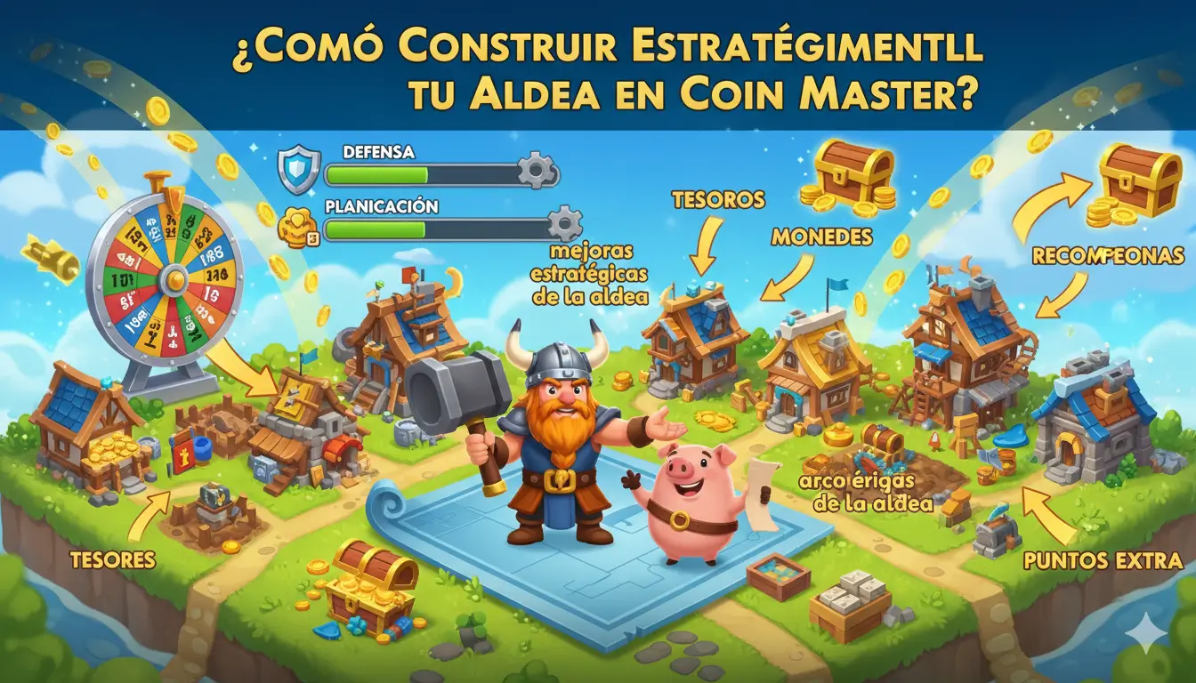 Cómo Construir Estratégicamente tu Aldea en Coin Master