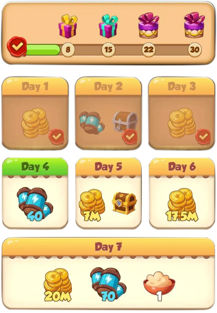 calendario de recompensas