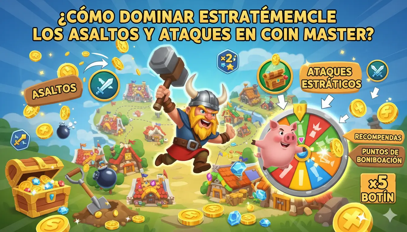 Domina Raids y Attacks en Coin Master
