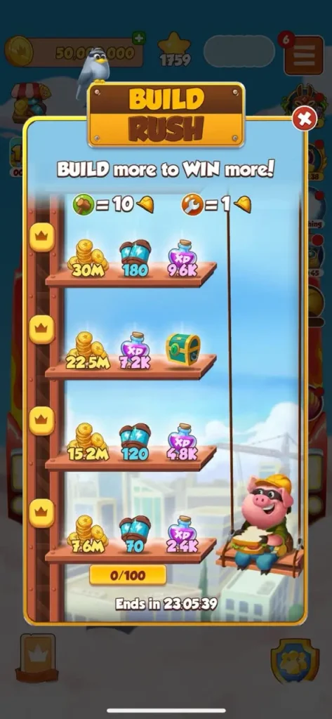 Eventos Village Mania y Build Rush